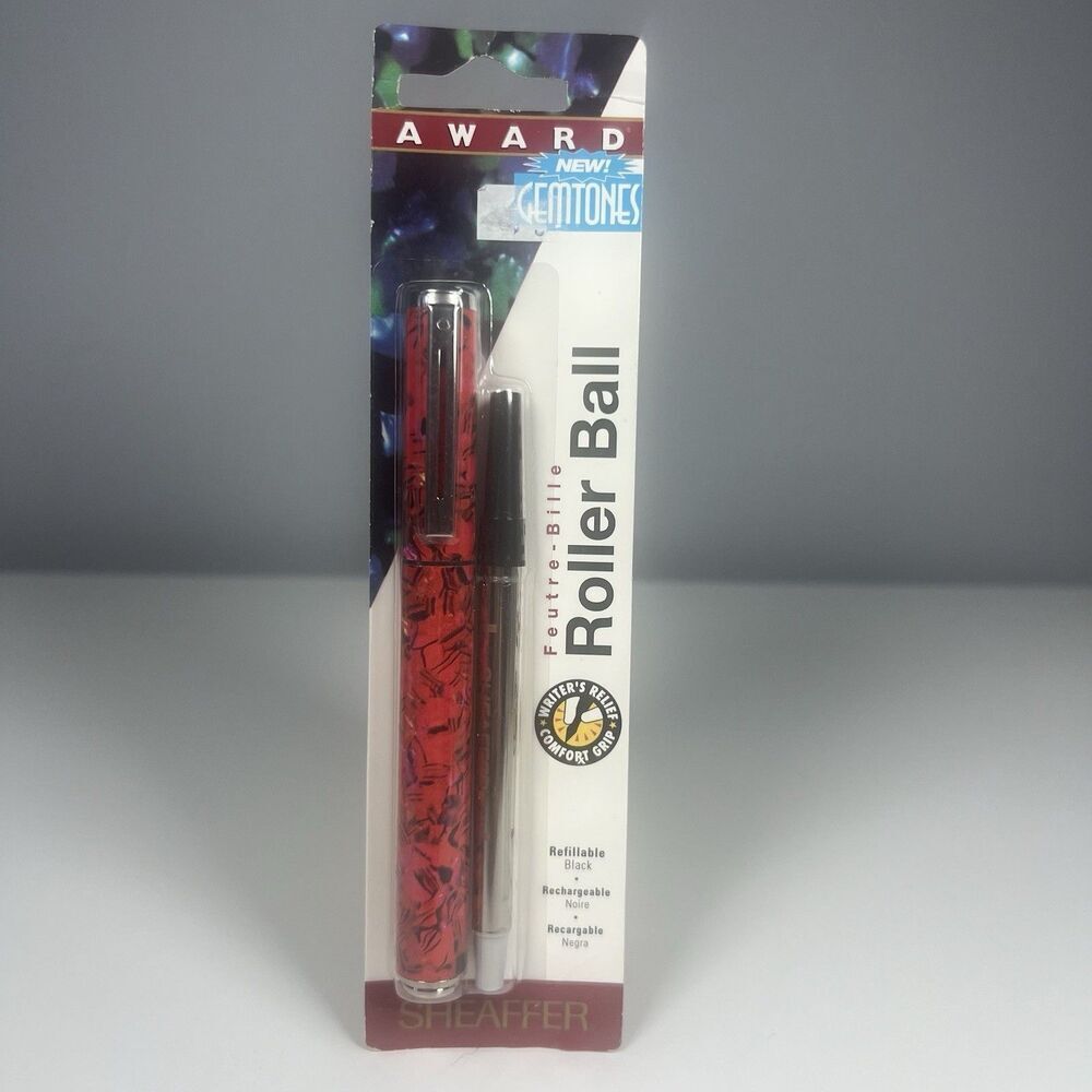 Sheaffer Vintage Award GEMTONES Red Marble Rollerball Pen New USA